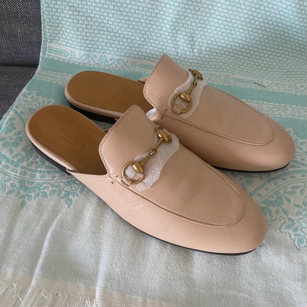 Brand New Gucci Women's Princetown Leather Mules - Picture 4 of 6